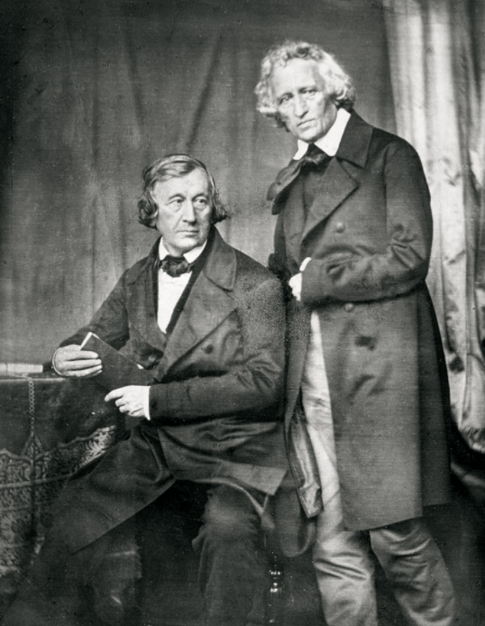 The Brother's Grimm - Jacob and Wilhelm from an 1850s portrait