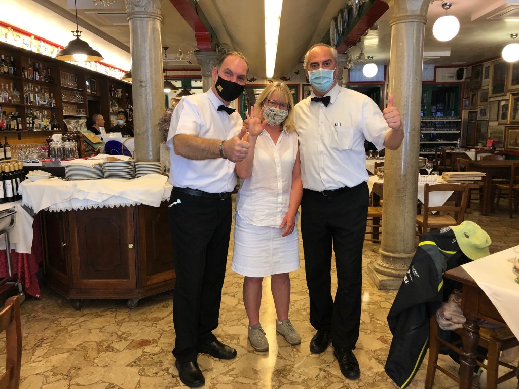 Burano - Da Romano the waiters have all been at Da Romano for years