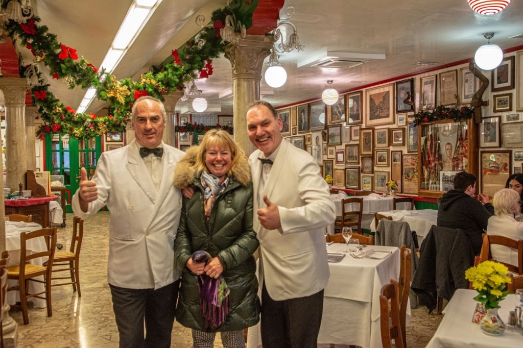 Da Romano - December, 2019, the waiters have all been here for decades, they are part of the family.