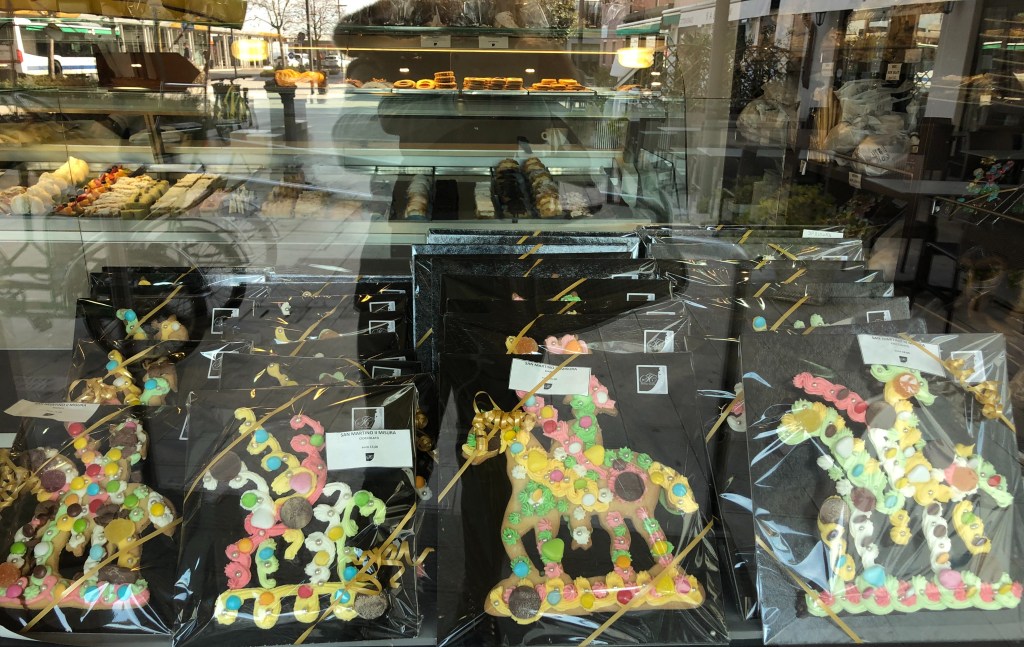 San Martino - the shops are filled with these delicious, richly decorated confections.