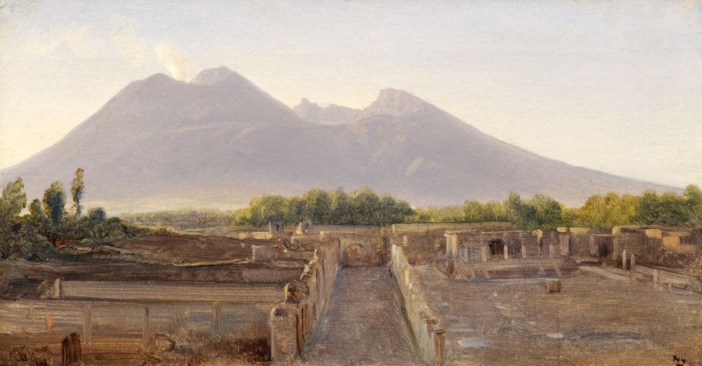 View of Vesuvius seen from Pompeii - Fitzwilliam Museum
