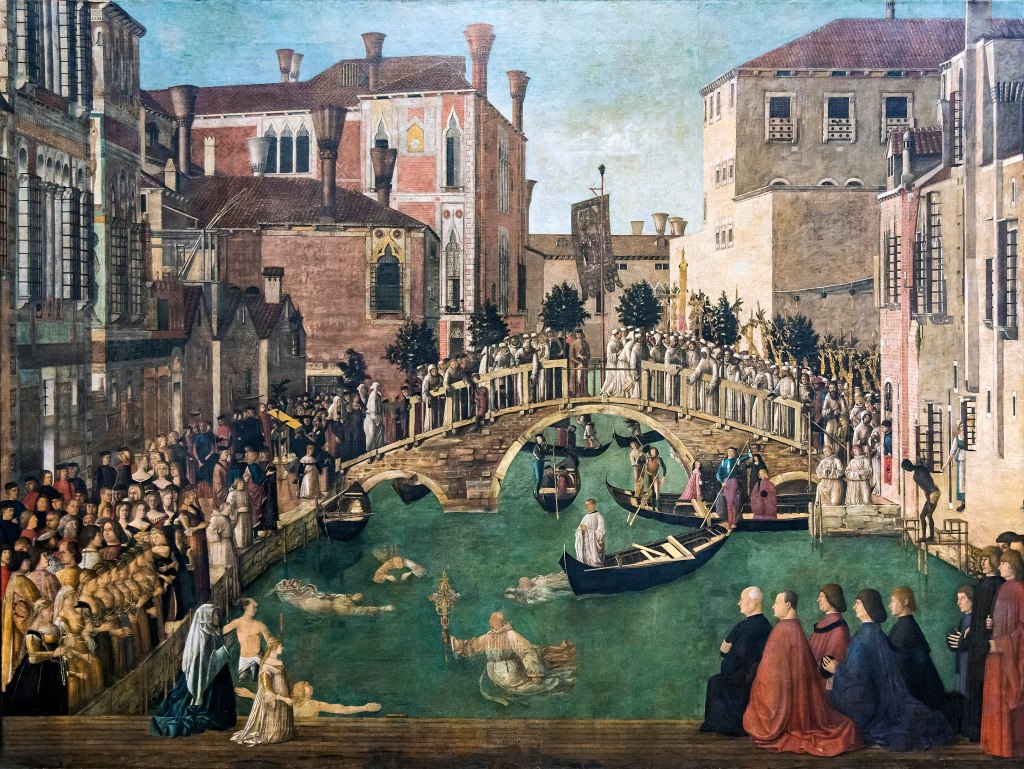 Accademia - Miracolo della reliquia della Croce al ponte di San Lorenzo - Gentile Bellini