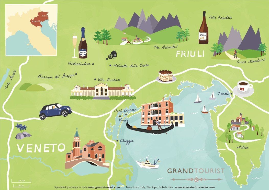 The Veneto and Alps region, Italy