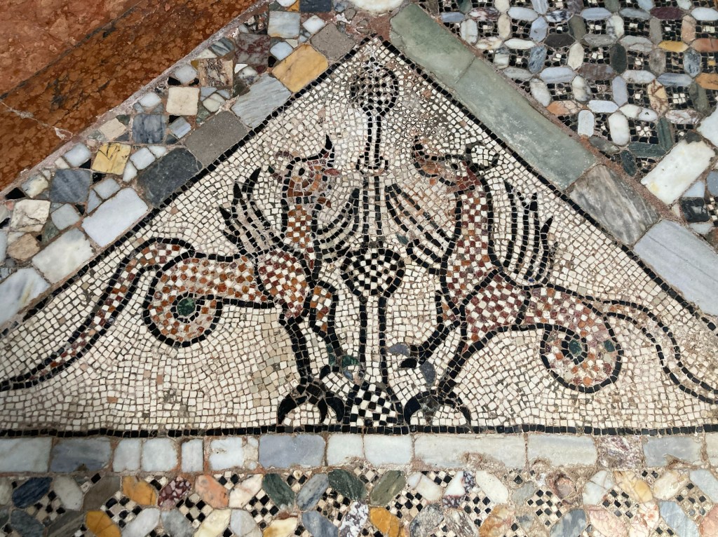 Murano - mosaics - mythical creatures www.educated-traveller.com
