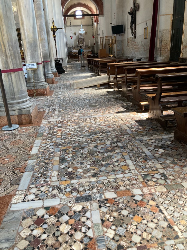 Intricate mosaic floor - Santi Maria and Donato, Murano