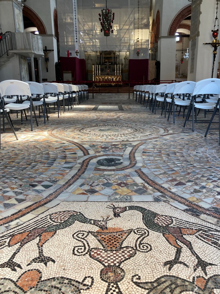 Murano - mosaic detail of peacocks www.educated-traveller.com