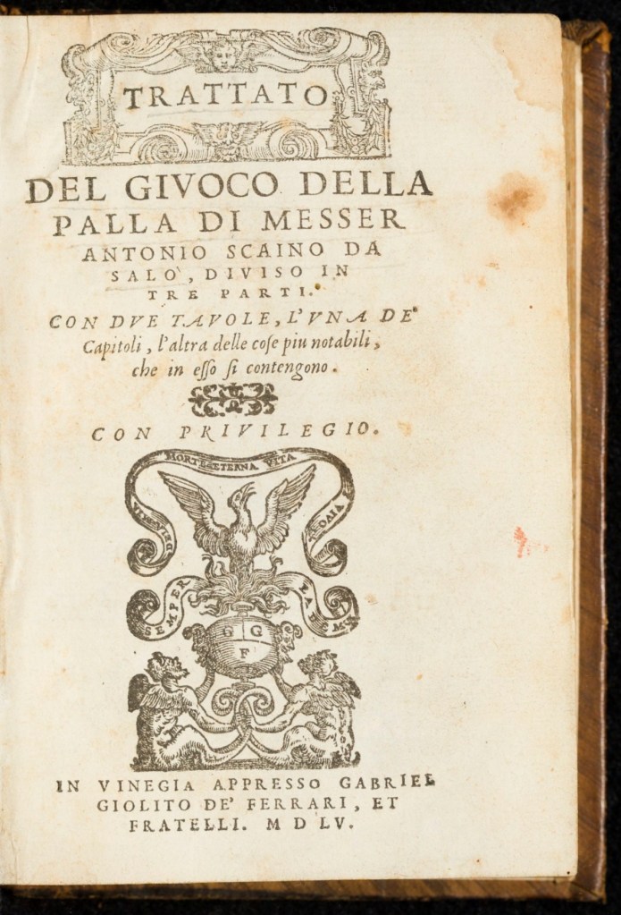 The rules of the game (1555) Venice