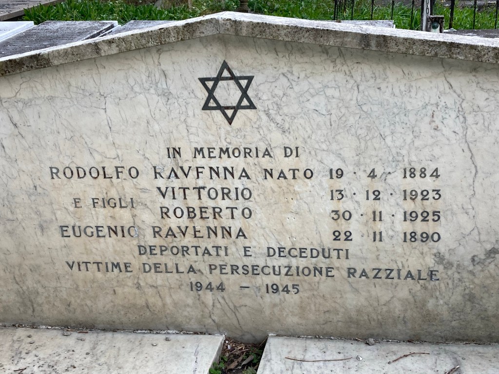 Memorial stones at the Jewish Cemetery, Ferrara
www.educated-traveller.com
