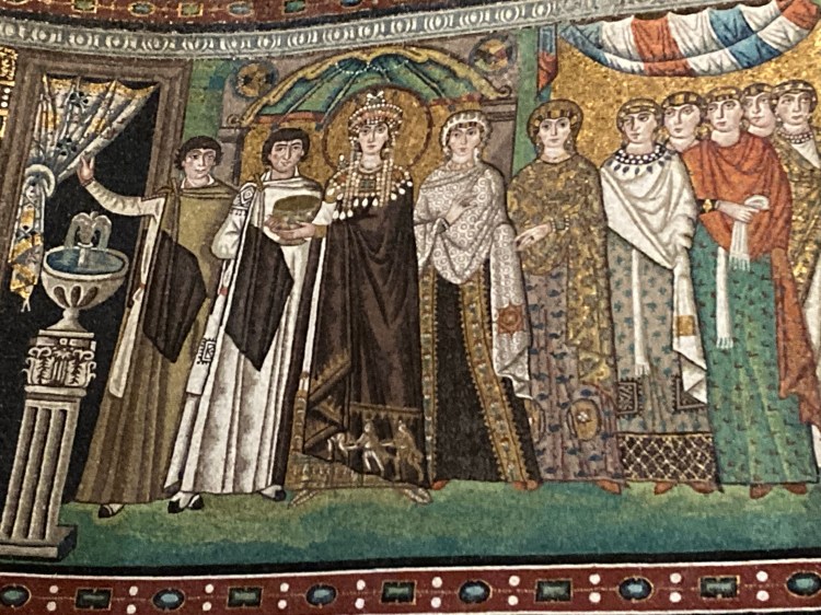 Empress Theodora, Basilica of San Vitale, Ravenna - 6th century mosaics
